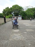 Zwervers in het park van Ueno